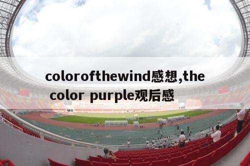 colorofthewind感想,the color purple观后感